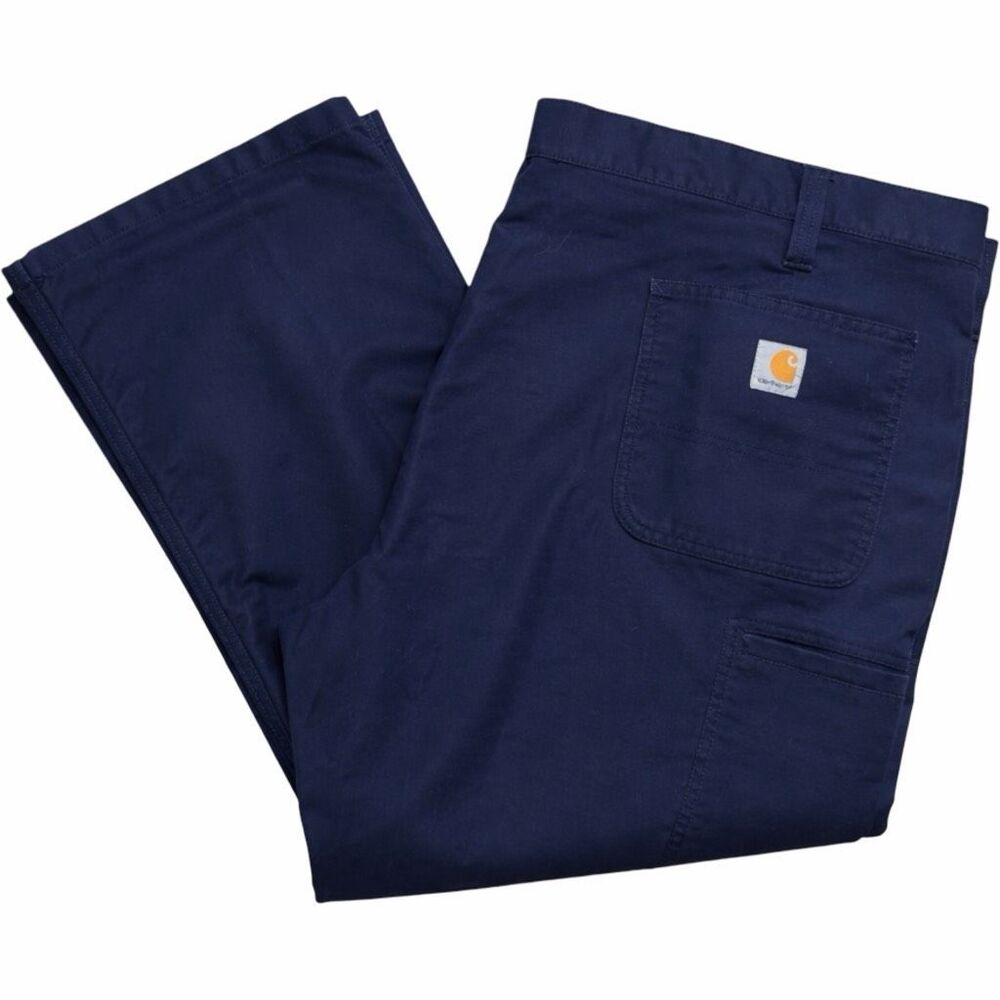 Carhartt Carpenter Work Pants Men’s 38x36 Navy Utility Cotton USA